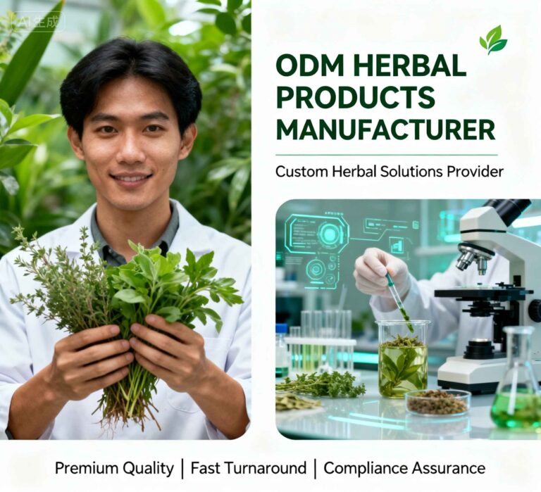 Fabricante de productos a base de plantas que ofrece servicios ODM 3