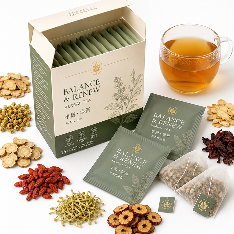 Private Label Chinese Herbal Tea Bags: From Formula to Finished Product 2 Chinese Herbal Tea Bags