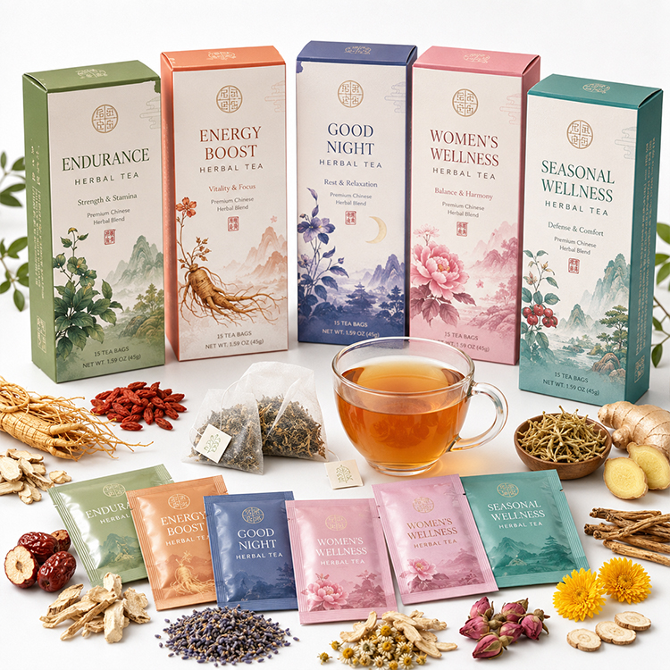 Private Label Chinese Herbal Tea Bags: From Formula to Finished Product 3 Chinese Herbal Tea Bags